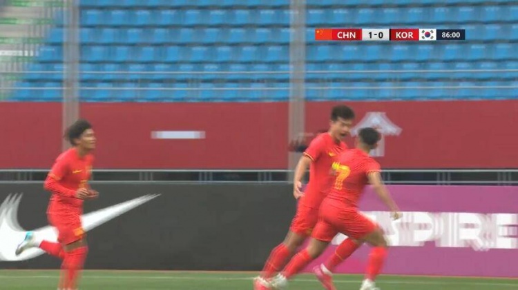  U22國足1-0韓國全場數(shù)據(jù)：控球率49%落后韓國，10射7正領(lǐng)先對手